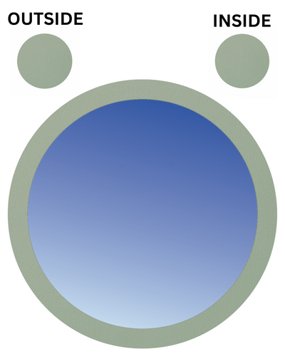 CHARTWELL GREEN BOTH SIDES Fixed Circular UPVC Port Hole Window