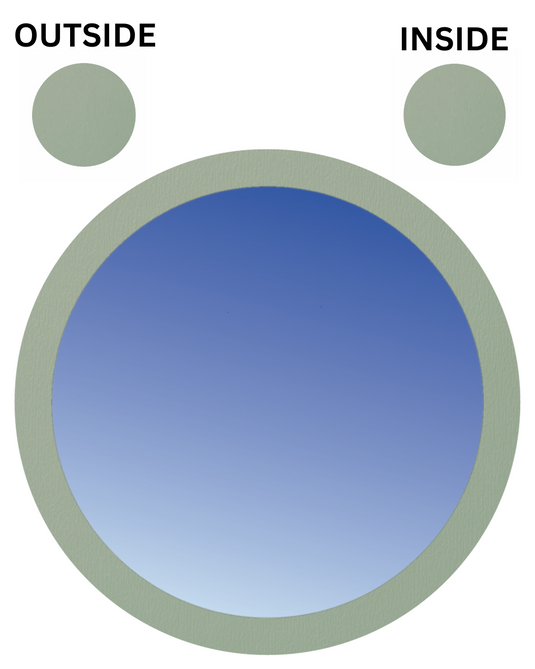 CHARTWELL GREEN BOTH SIDES Fixed Circular UPVC Port Hole Window