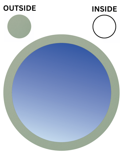 CHARTWELL GREEN ON WHITE Fixed Circular UPVC Port Hole Window
