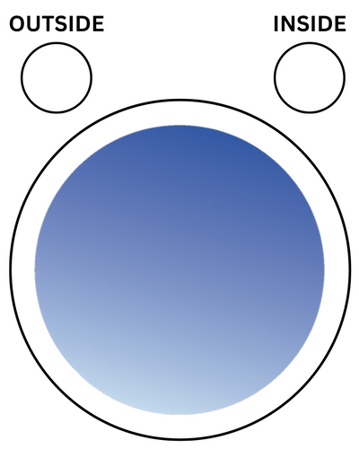 WHITE Fixed Circular UPVC Port Hole Window
