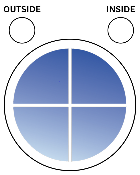 WHITE Fixed Circular UPVC Port Hole Window