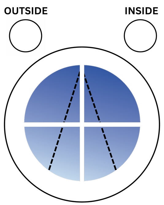 WHITE Top Hung Opening Circular UPVC Port Hole Window