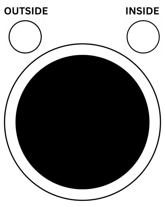 WHITE Fixed Circular UPVC Port Hole Window