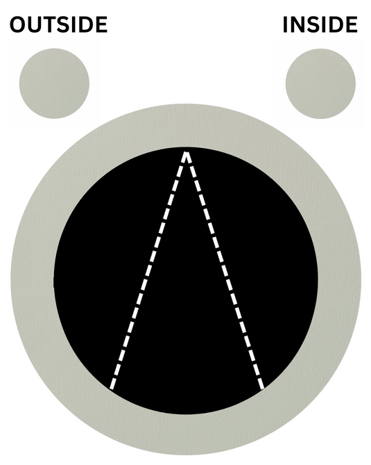 AGATE GREY BOTH SIDES Top Hung Opening Circular UPVC Port Hole Window