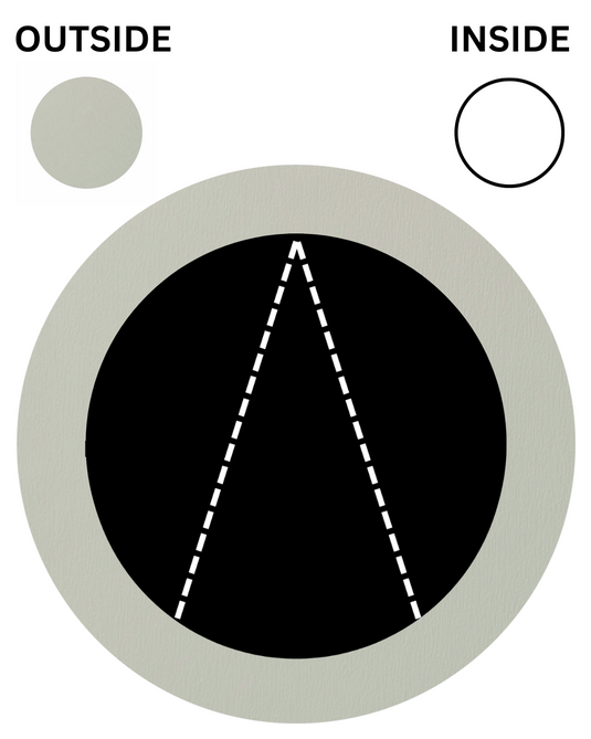 AGATE GREY ON WHITE Top Hung Opening Circular UPVC Port Hole Window
