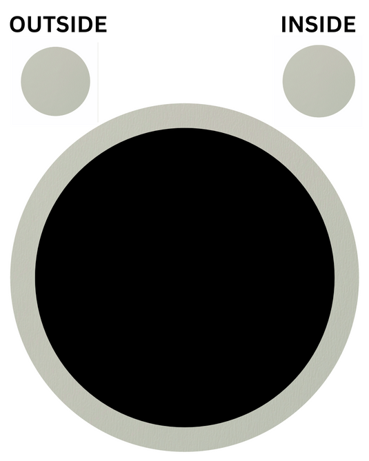 AGATE GREY BOTH SIDES Fixed Circular UPVC Port Hole Window